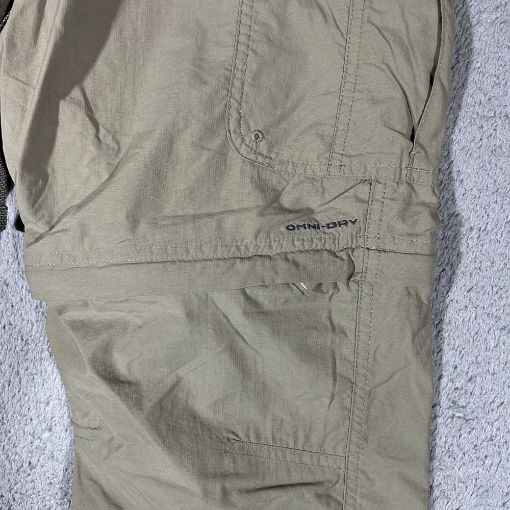 Columbia Titanium Ridge Utility Convertible Hiking Pants Mens XL Khaki Omni-Dry - Picture 4 of 10